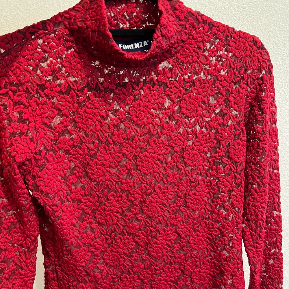 Vintage 90’s floral see through top
